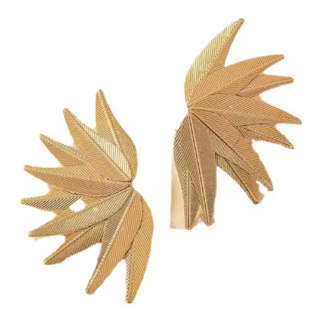 Gold Plated Leaf Earrings Studs | gift for her | Gifts For Women & girls