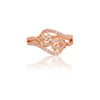 Rose Gold Plated | American Diamond Studded | Adjustable | Finger Ring for Women and Girls, Style 4
