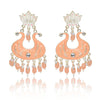 Nilu's Collection Handmade Ethnic Designer Orange Floral Jhumka for Women & Girls Jhumki Earring