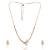 Premium Quality Rose Gold Plated Jewellery Set with AD stone | Anti Tarnish | Anti Allergy