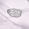 Silver Plated | Adjustable| American Diamond Studded | Finger Ring for Women and Girls, Style 1