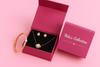 Nilu's Collection Rose Gold Plated Pendant With Earrings And Kada bracelet With American Diamond For Women And Girls