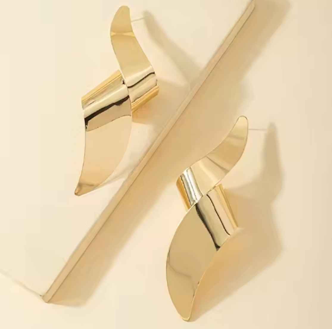 Gold Plated Twisted Hoop Earrings| gift for her | gift for girls & womens