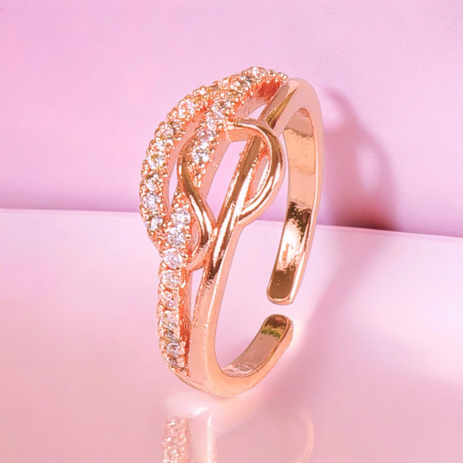 HOT Rose Gold Plated New Dijain Gold Ring Rose Gold Plated