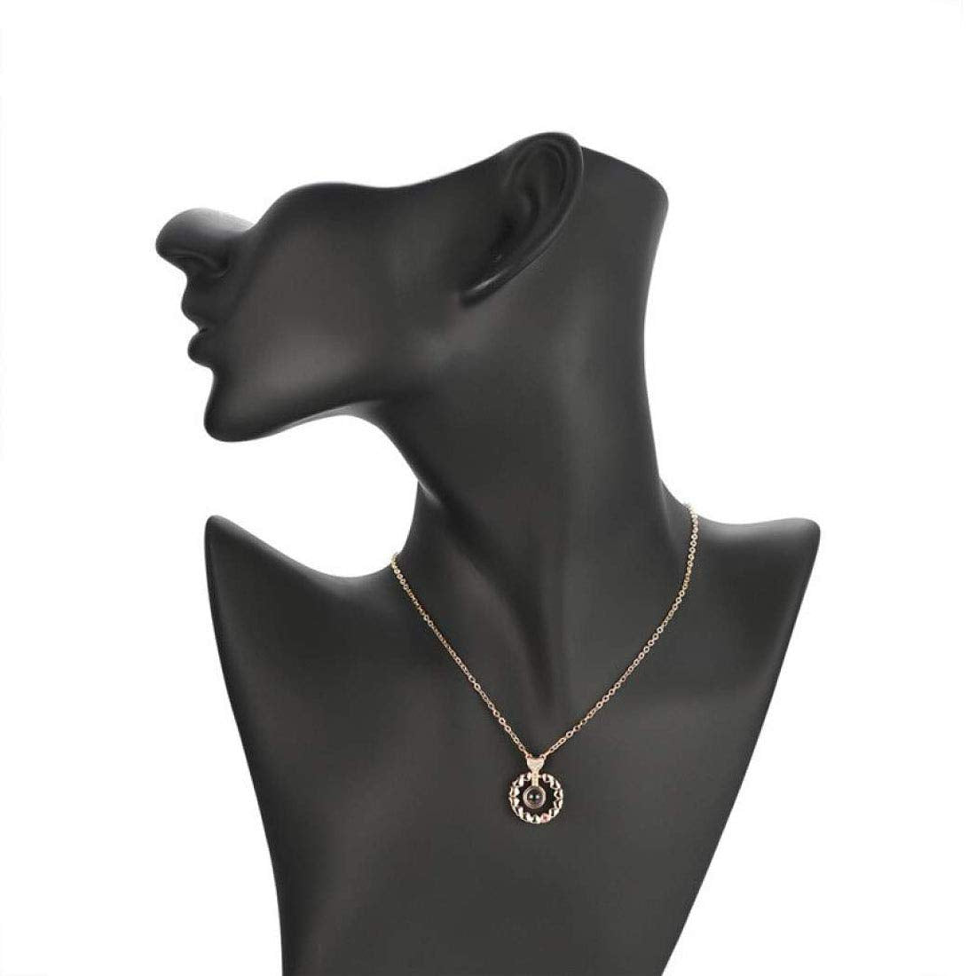 Enchanting Rose Gold Plated Zircon Necklace Adorned with Delicate Heart Accents