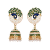 Party & Wedding Collection Peacock Shape Jhumka Earrings for Women and Girls