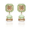 Drop Jhumka Earrings with Stone Work for Women and Girls, Kan ka Jhumka