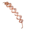 Rose Gold Plated AD Stone Bracelets for Women and Girls, Stylish Adjustable Alloy Bracelet, Birthday Anniversary and Valentine Gift