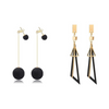 Plush Ball Korean Style Earrings for Women, Long Tassle Dangle Drop Earrings for Women (combo)