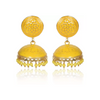 Ethnic Gold Plated Handmade Brass Jhumki/ Jhumka Earrings for Women & Girls (Yellow)