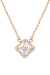 Nilu’s Collection Rose Gold Plated Pendant Necklace with Sparkling AD Stones for women and Girls