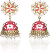 Handcrafted with Pearl Meenakari Jhumka | Wedding Jewellery