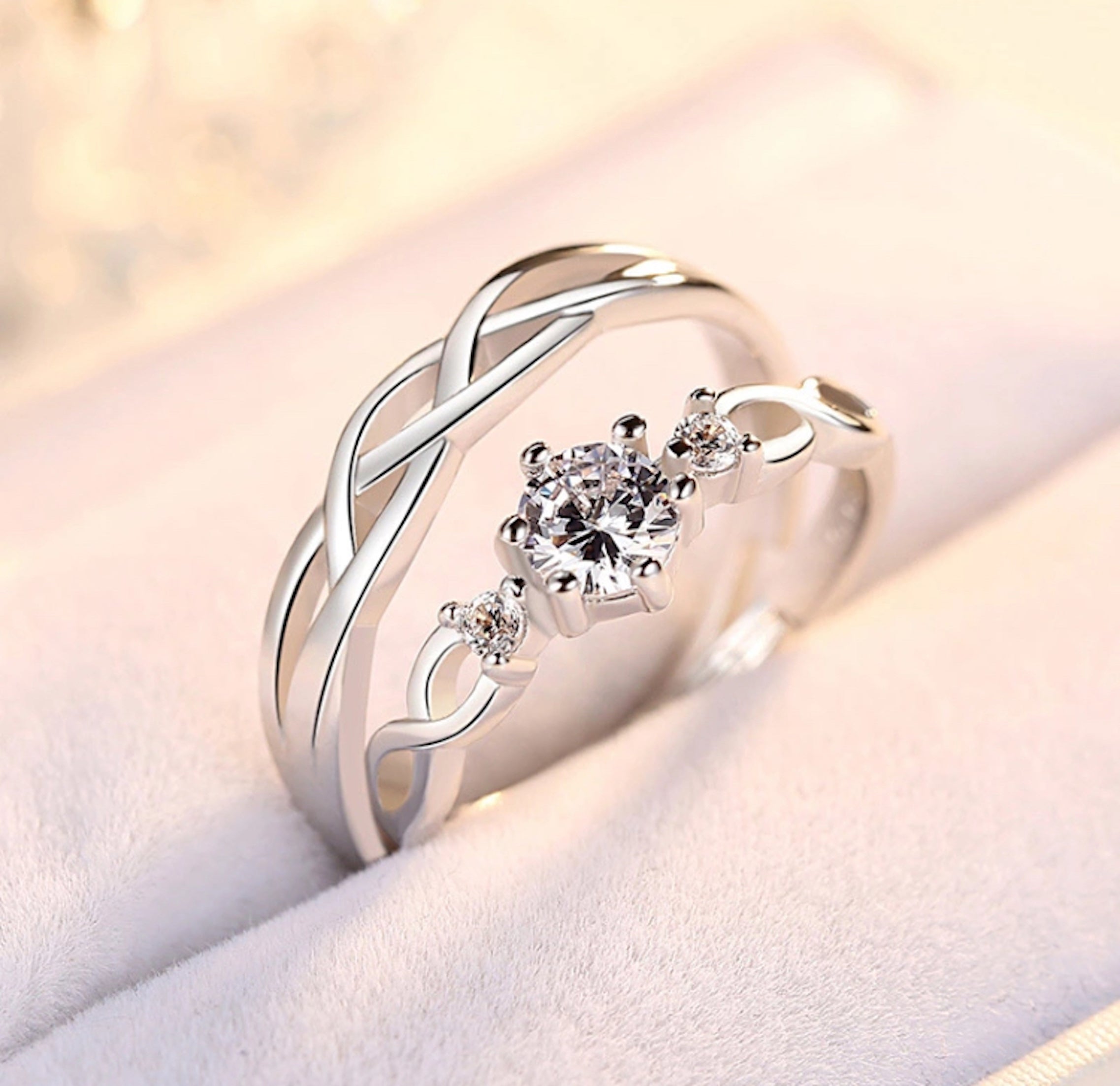 Stylish Adjustable Couple Ring| Valentine Gift ,Wedding, Engagement