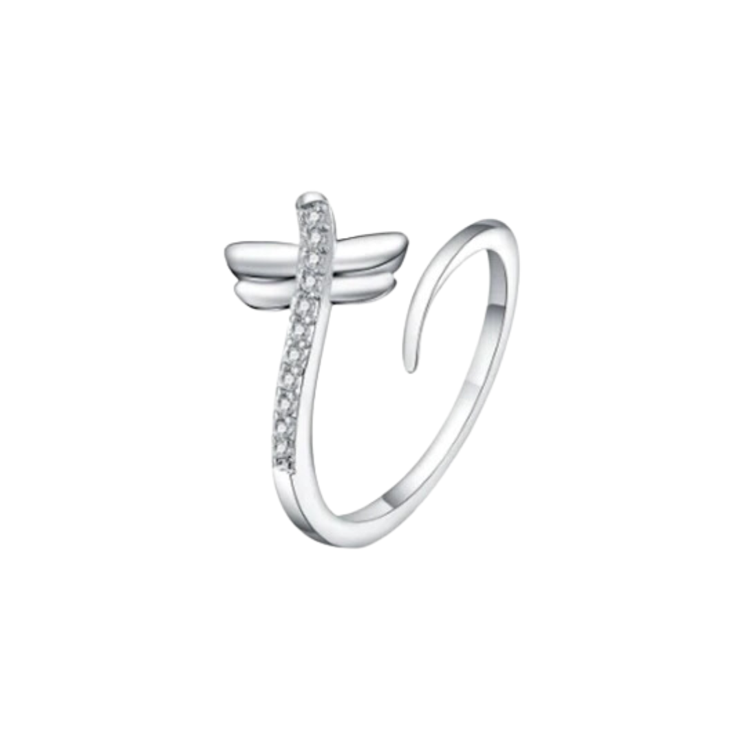 Crystal Dragonfly Classic Ring Jewellery for Women and Girl