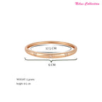 Elegant  Rose Gold-Plated American Diamond Contemporary Brass Kada  Bracelets For Women & girls  | Sleek Finish |Office Wear |Minimalist Appeal