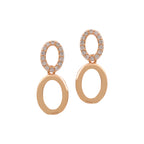 Rose Gold Plated AD Stone Necklace And Pair Of Earrings for Women | Special Ocassion, Wedding, Dating | Anti Tarnish | Anti Allergy | Necklace and Earring Set | Gift for Her
