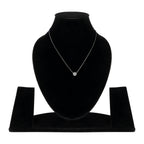 Nilu's Collection Silver Plated Pendant Necklace With Round Cut Solitaire Cubic Zirconia Diamond For Women And Girls | Anti-Tarnish | Anti-Allergy | Office Wear