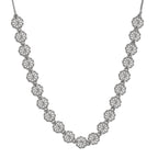 Silver Plated American Diamond Stone Studded | Anti Tarnish Jewellery Set for Women and Girls | Matching Earrings | Perfect for Weddings and Special Occasions