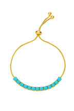 Nilu's Collection Rose Gold Plated Bracelet With American Diamond For Women And Girls (Aqua Colour)