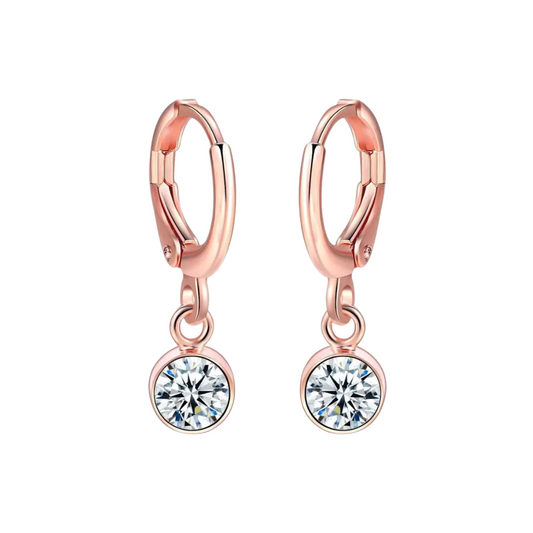 Rose Gold Plated Drop & Dangler Earrings, Clip-on Earrings for Girls & Women