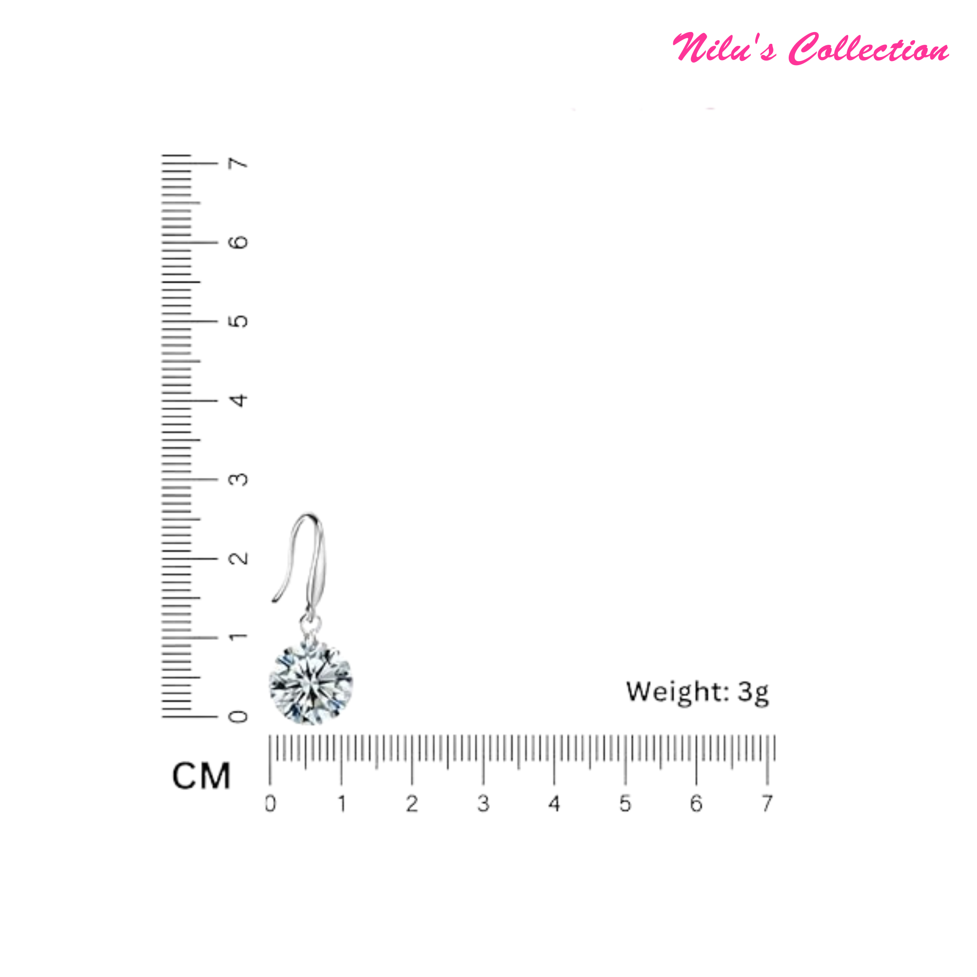 Nilu's Collection Combo of Silver and Golden Drop Earrings for Women d Girl Copper Stud Earring