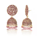Ethnic Oxidised Jhumka Earring, Long Hangings Traditional Alloy Jhumki Earrings for Women & Girls