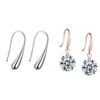 Golden stylish drop earrings 