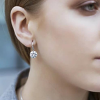 Nilu's Collection Combo of Silver and Golden Drop Earrings for Women d Girl Copper Stud Earring