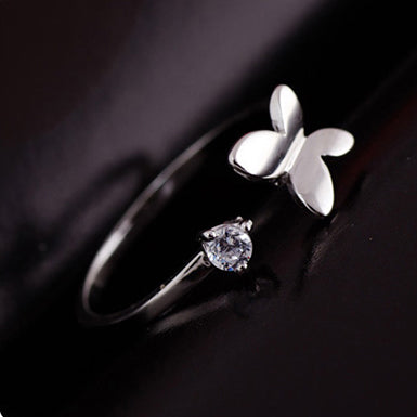 Everyday Wear Butterfly Adjustable Ring for Girls