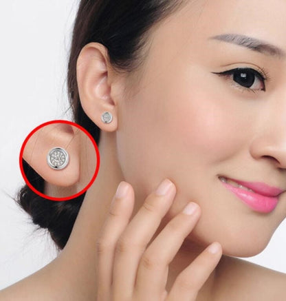 Shiny Stud Earrings for Women and Girl Zircon Copper Stud Earring