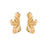 Nilu's Collection Gold Plated Leaf Pattern Earrings for Women & Girls| Anti Allergy| Anti Tarnish