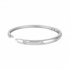 Nilu's Collection Silver Plated Kada Bracelet For Women And Girls