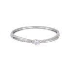 Nilu's Collection Silver Plated Kada Bracelet For Women And Girls