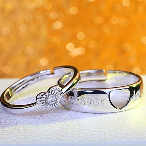 Buy Forever Love Couple Diamond Finger Rings Online | ORRA
