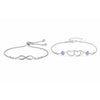 Nilu's Collection Silver Plated Bracelet Set For Women And Girls | Anti-Tarnish | Anti- Allergy | Office Wear