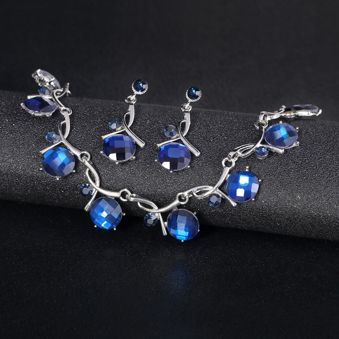 Simply Vera Vera Wang Blue Rhinestone Collar Necklace