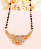 Nilu's Collection Rose Gold Plated Mangalsutra With American Diamond For Women |Traditional & Modern Look | Office Wear | Gift For Wife