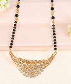 Nilu's Collection Rose Gold Plated Mangalsutra With American Diamond For Women |Traditional & Modern Look | Office Wear | Gift For Wife