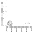 Nilu's Collection Silver Plated Pearl Stud Earrings With American Diamond for Women And Girls