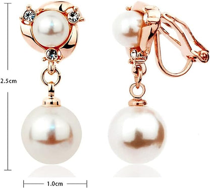 Luxury fashion wild high-quality imitation Rhinestones imitation pearl jewellery long earrings for women Pearl Alloy Drops & Danglers