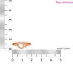 Rose Gold Plated | American Diamond Studded | Adjustable | Finger Ring for Women and Girls, Style 15