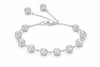 925 Sterling Silver Plated Stylish Adjustable Bracelet for Women & Girls