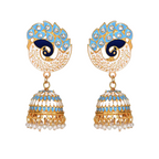 Party & Wedding Collection Peacock Shape Jhumka Earrings for Women and Girls