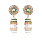 Lotus Shape Jhumka Earrings for Festive/ Party for Women and Girls