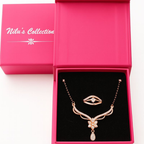 Gift Rose Gold Plated Mangalsutra With Adjustable Finger Ring for Women & Girls