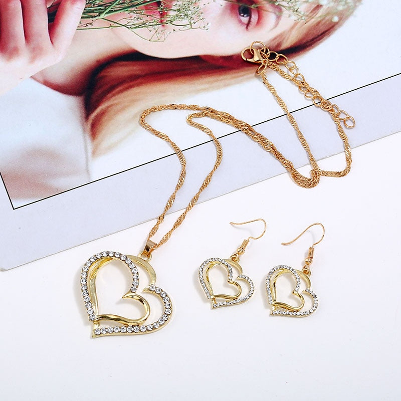 Wow Wedding/ Party Jewellery Set |Gold Plated Necklace and Earrings Set for Women