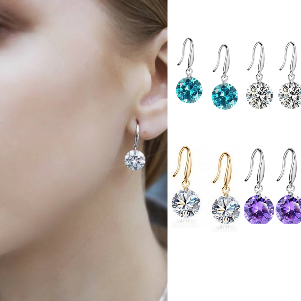 Daily Essentials Drop Earrings for Women and Girls| Value Set of CZ Drop Earrings