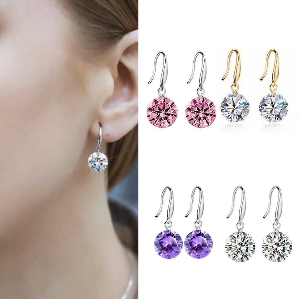 Daily Essentials Drop Earrings for Women and Girls| Value Set of CZ Drop Earrings