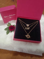 Power Play Pendants| Rose Gold Plated Value Set Pendants For Women And Girls