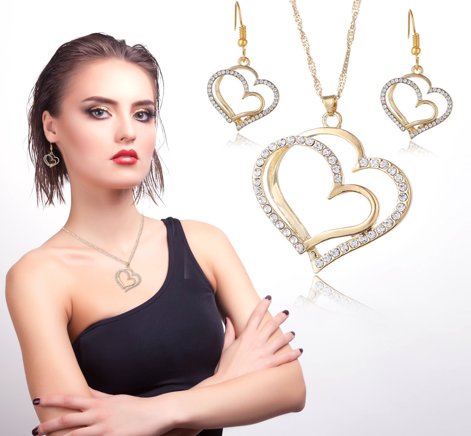 Wow Wedding/ Party Jewellery Set |Gold Plated Necklace and Earrings Set for Women